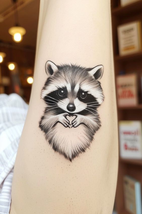 31 Unique Raccoon Tattoo Ideas That Are Not Only Cute But Also Simple &  Funny