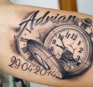 55 Fascinating Birth Clock Tattoo Ideas To Seize Each Your Moment — InkMatch
