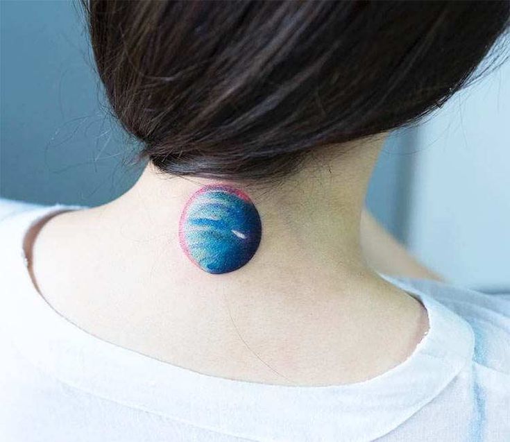 Planet Neptune tattoo by Zihee Tattoo | Post 23787