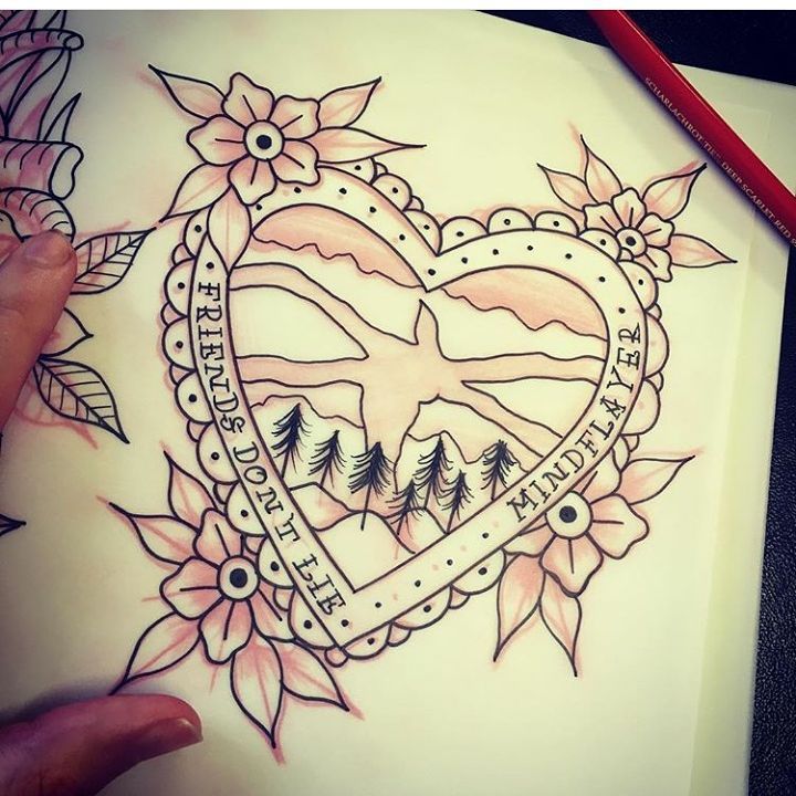 Stunning Stranger Things Tattoo Design