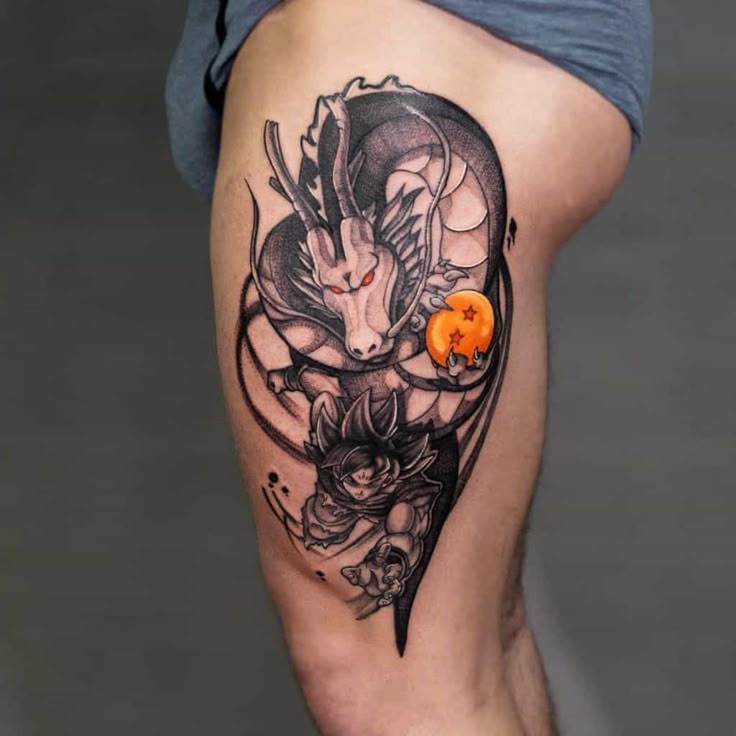 39 Awesome Dragon Ball Tattoo Ideas