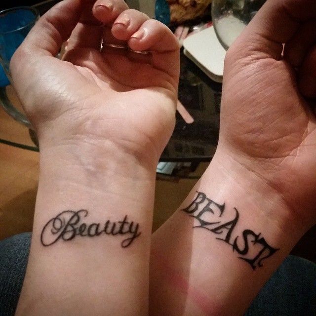 21 Of The Coolest "Beauty And The Beast" Tattoos