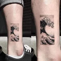 Discover 7 Waves Tattoo and Wave Off Kanagawa Tattoo Ideas | hokusai great  wave, japanese wave tattoos, monte fuji and more