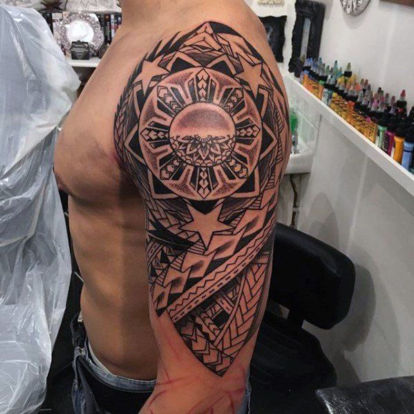 50 Filipino Sun Tattoo Designs for Men
