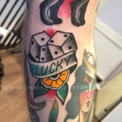 Pin by Cailin Needham on TATTOO IDEAS | Dice tattoo, Traditional tattoo dice,  Traditional tattoo art