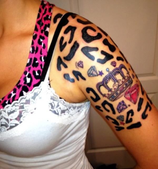 30+ Cheetah and Leopard Print Tattoos for Women | Art and Design