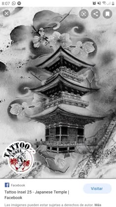 Discover 19 Temple Tattoo and Japanese Pagoda Tattoo Ideas | samurai temple tattoo, chinese house tattoo, japanese castle tattoo and more