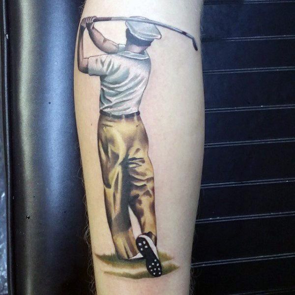40 Spectacular Golf Tattoos for Men
