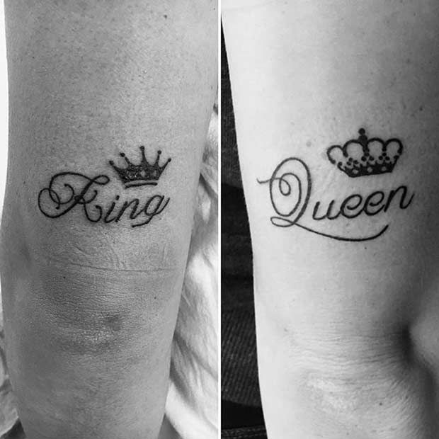 51 King and Queen Tattoos for Couples