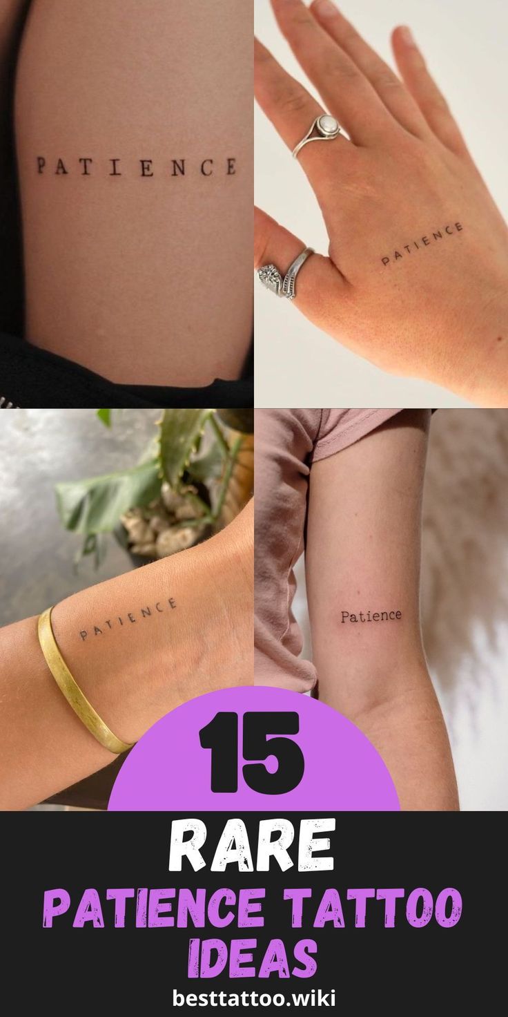 Embracing Patience: Dive into the Tranquil Beauty of Patience Tattoos - Top  15 Designs for Self