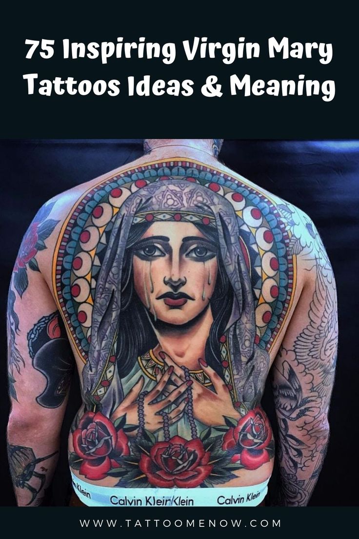 75 Inspiring Virgin Mary Tattoos Ideas & Meaning