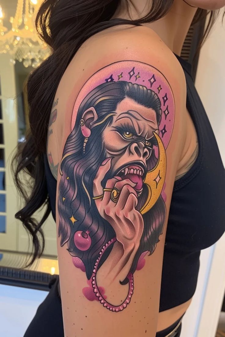 Exquisite Gorilla Tattoo Ideas for Women