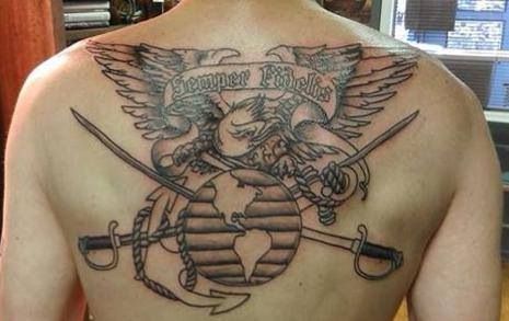 Marine Corps tattoo