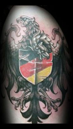 Discover 11 German English and England Tattoo Ideas | german eagle,  yorkshire coat of arms tattoo, lannister coat of arms, british lion and more