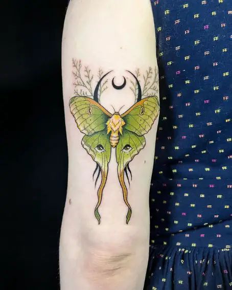 40+ Amazing Luna Moth Tattoo Designs For Men And Women In 2025