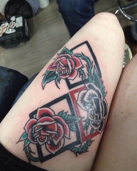 Harley Quinn Tattoos #rose #tattoo #on #hand #rosetattooonhand