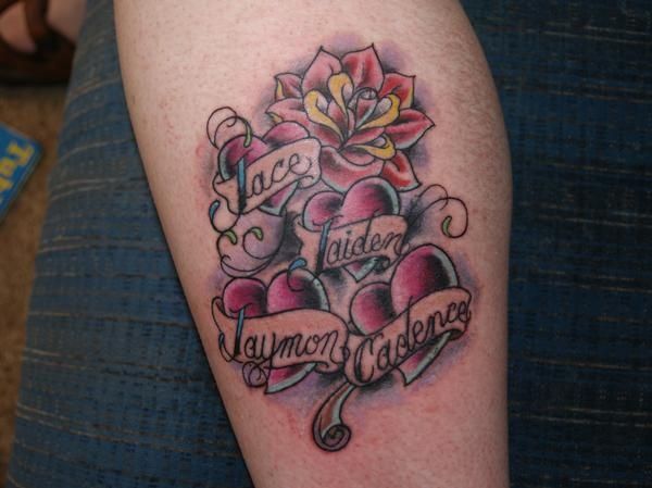 pretty tattoos with grandchildrens names
