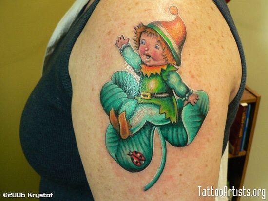 24 Scary Leprechaun Tattoos That'll Freak You Out
