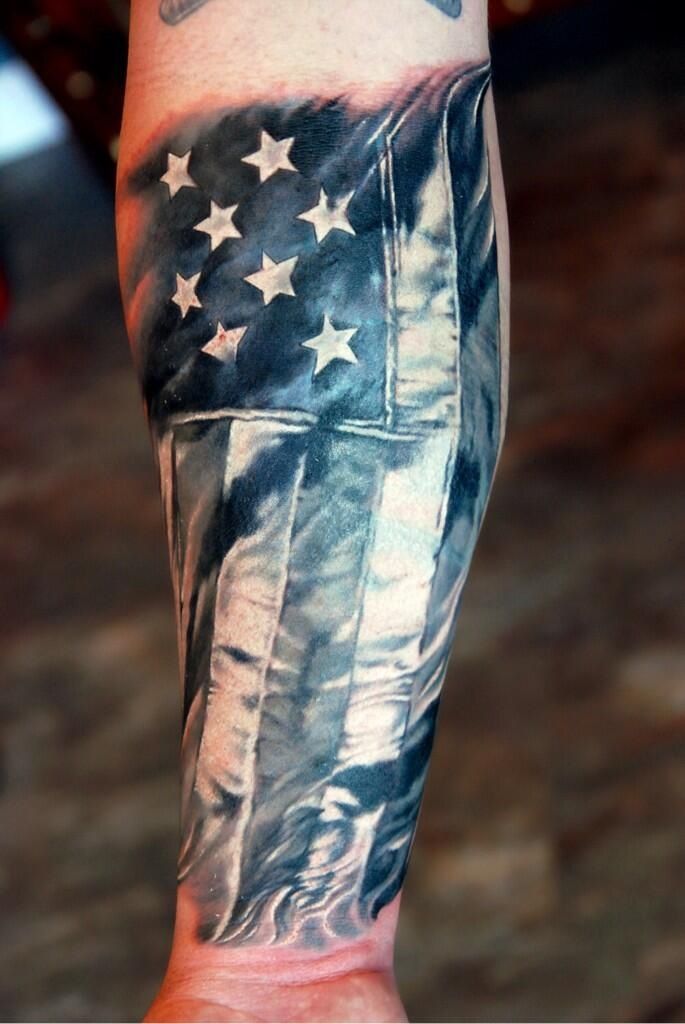 50 Awesome American Flag Tattoo Designs | Art and Design