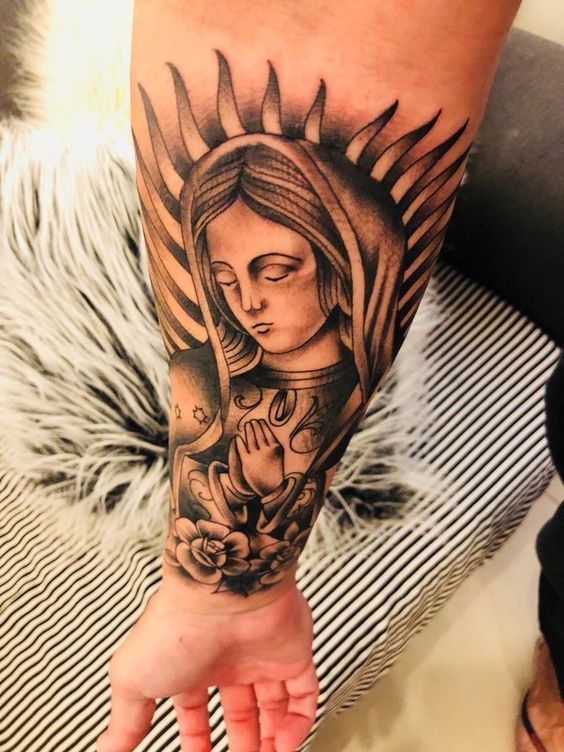 50+ Designs Catholic Mary Tattoo Ideas