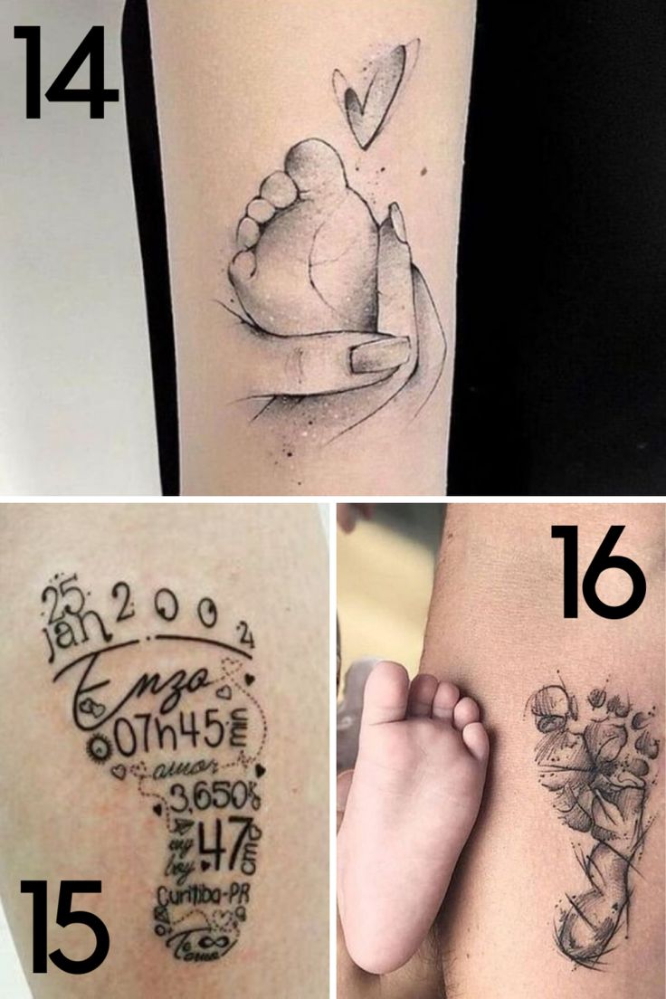 34 Sweet Baby Feet Tattoo Ideas