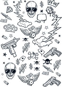 Pin by Matheus Santos on tatuagem | Doodle tattoo, Tattoo design drawings,  Tattoo drawings