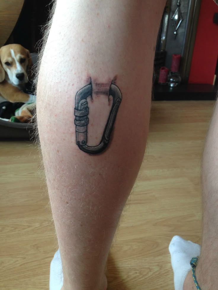 Amazing rock climbing tattoo!