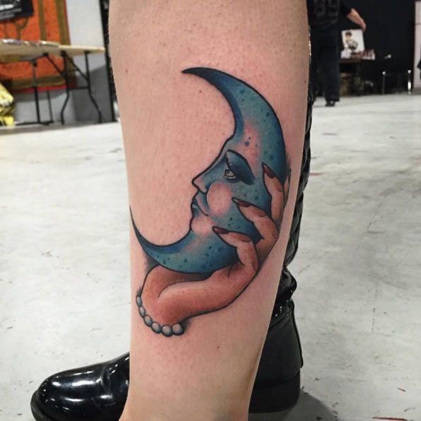 160+ Mystifying Moon Tattoo Designs And Meanings awesome Check more at  http://fabulousdesign.net/moon-tattoos-meanings/
