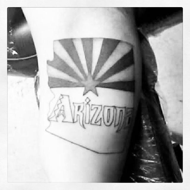 Pin by Mandi Romero Plaha on Tattoo | Arizona tattoo, Flag tattoo, Tattoos