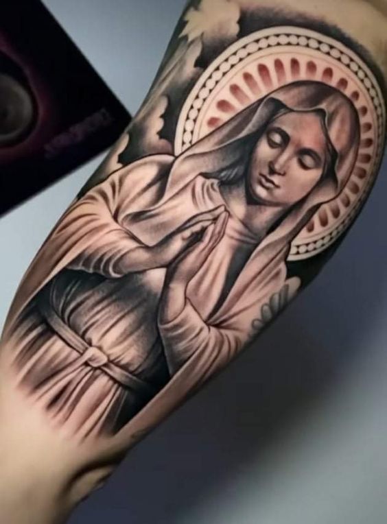 50+ Catholic Mary Tattoo Designs