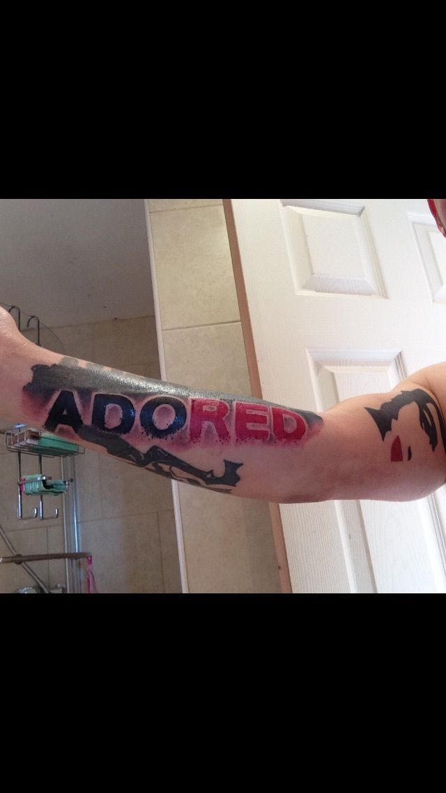 I wanna be adored stone roses/mufc tattoo