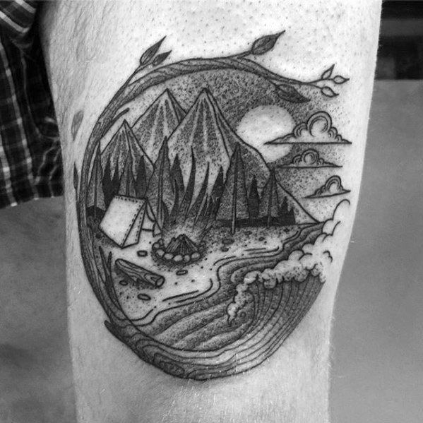 60 Amazing Camping Tattoos for Men