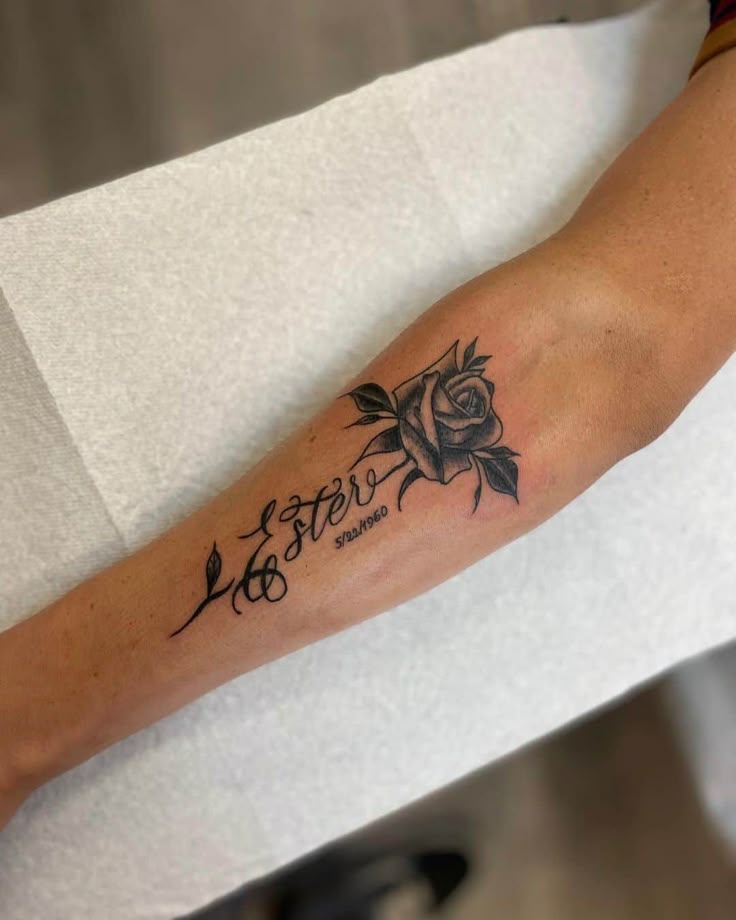 25 Beautiful Roses With Names Tattoo Ideas For Women