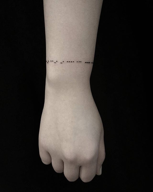 101 Best Morse Code Tattoo Ideas You Have To See To Believe!