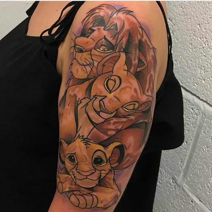 12+ Cool Lion King Tattoo Ideas - Sleeve Tattoo Designs