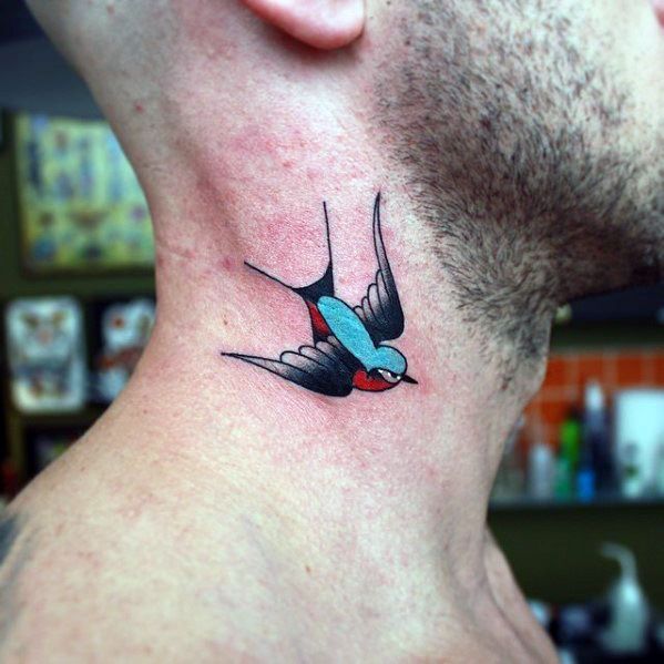 73 Traditional Swallow Tattoo Designs for Men
