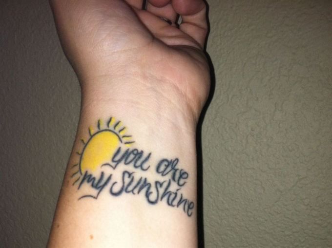 25 You Are My Sunshine Tattoo Design Ideas for Women