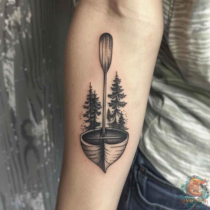 20 Canoe Paddle Tattoo designs ideas | canoe paddle, canoe, tattoo designs