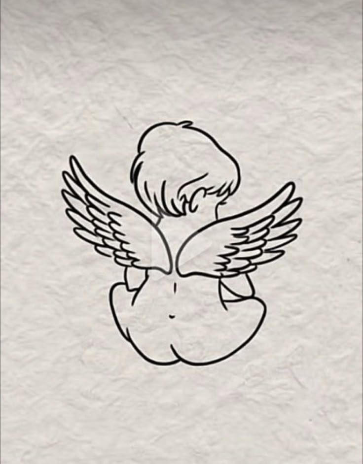Pin by Ernesto Granizo Rivadeneira on Tattos inspo | Baby tattoos, Cupid  tattoo, Cherub tattoo