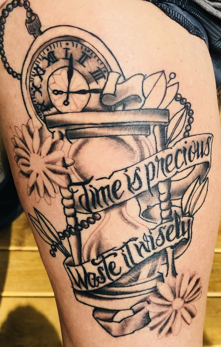 Pin by Brittny Nicole on Tattoo ideas | Time tattoos, Tattoos for black  skin, Forarm tattoos