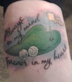 Discover 10 Golf Tattoos and golf tattoo ideas | tattoos, dad tattoos,  memorial tattoos and more