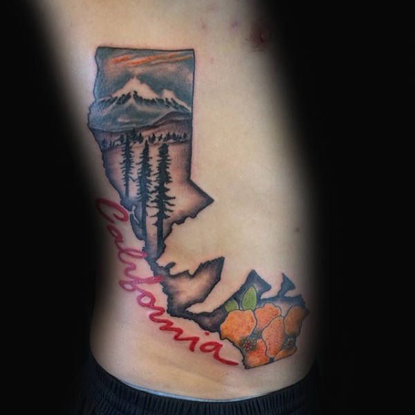 100 Kalifornien Tattoo Designs für Männer – Pacific Pride Ink Ideen - Mann  Stil | Tattoo