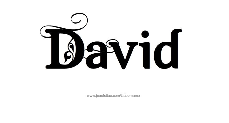 David Name Tattoo Designs