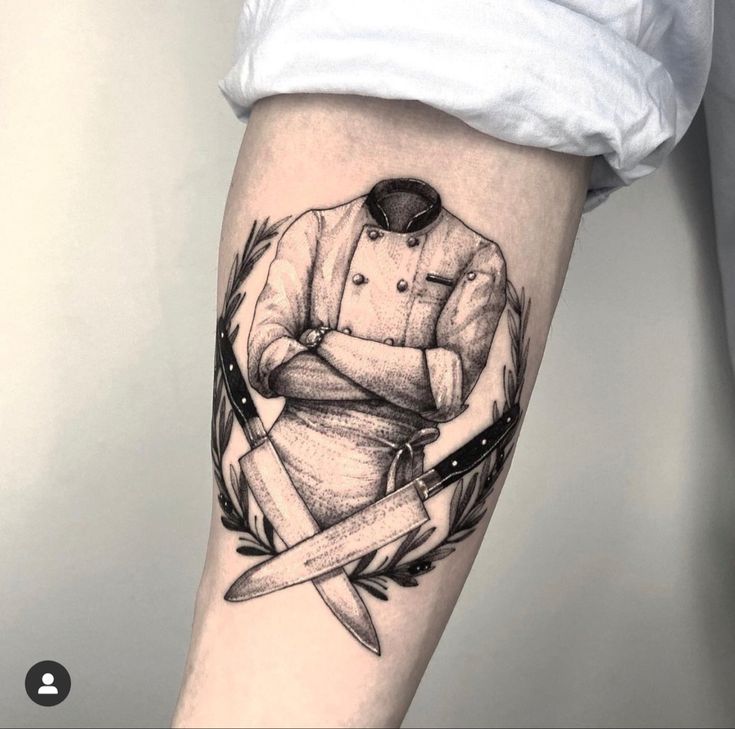 Pin by Christopher Gruel on Tattoo | Chef tattoo, Culinary tattoos, Tattoo  style
