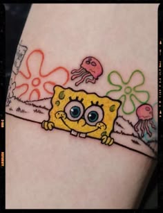Discover 15 Cute SpongeBob tattoos ideas | spongebob tattoo, tattoos, cute  tattoos and more