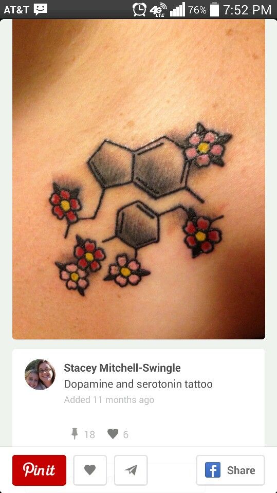 Dopamine serotonin flowers