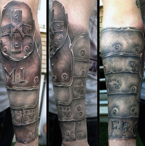 93 Armor Tattoo Designs for Men