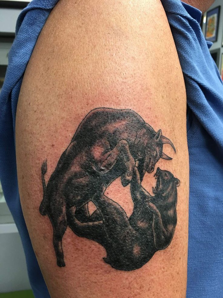 10+ Best Bull and Bear Tattoo Designs