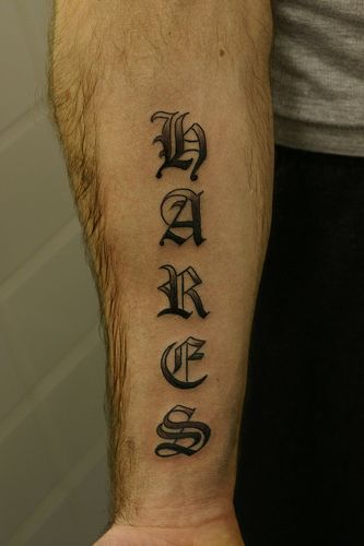 Arm Name Tattoo Ideas