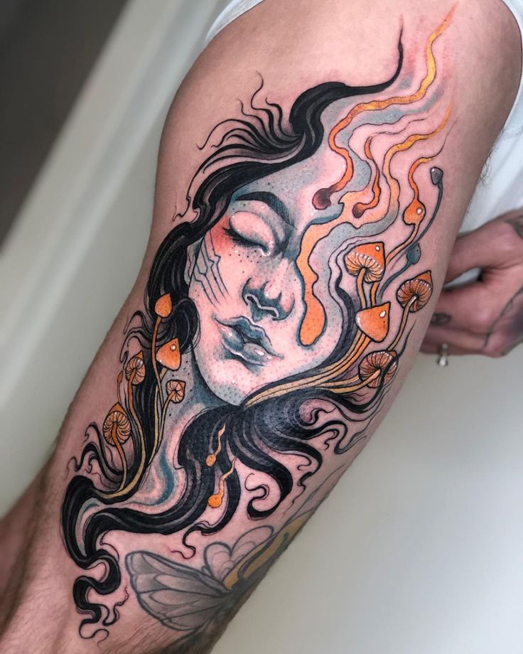 𓁺 Lorena Morato 𓁺 no Instagram: “For my friend @f.danisch_tattoo ! Matrix dissolution I named her. Our true essence lives on the other side of the matrix and disconnecting…”